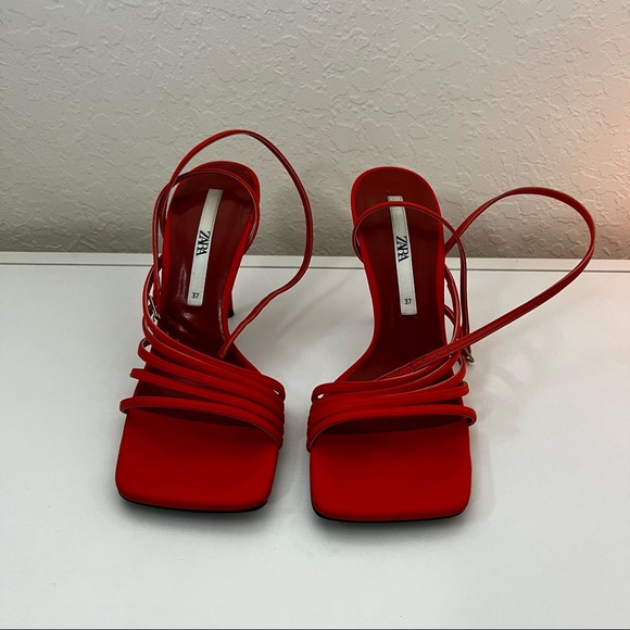 Zara heels. Orange. Size 37 / 7 - Picture 2 of 6